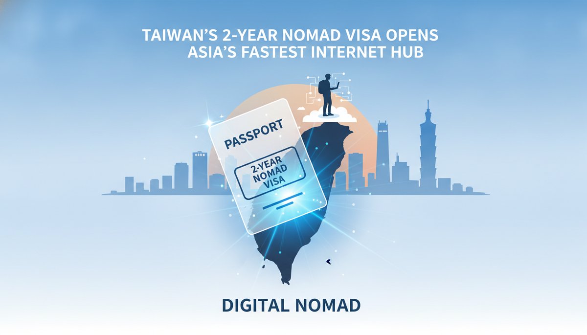 Taiwan's 2-Year Nomad Visa Opens Asia's Fastest Internet Hub