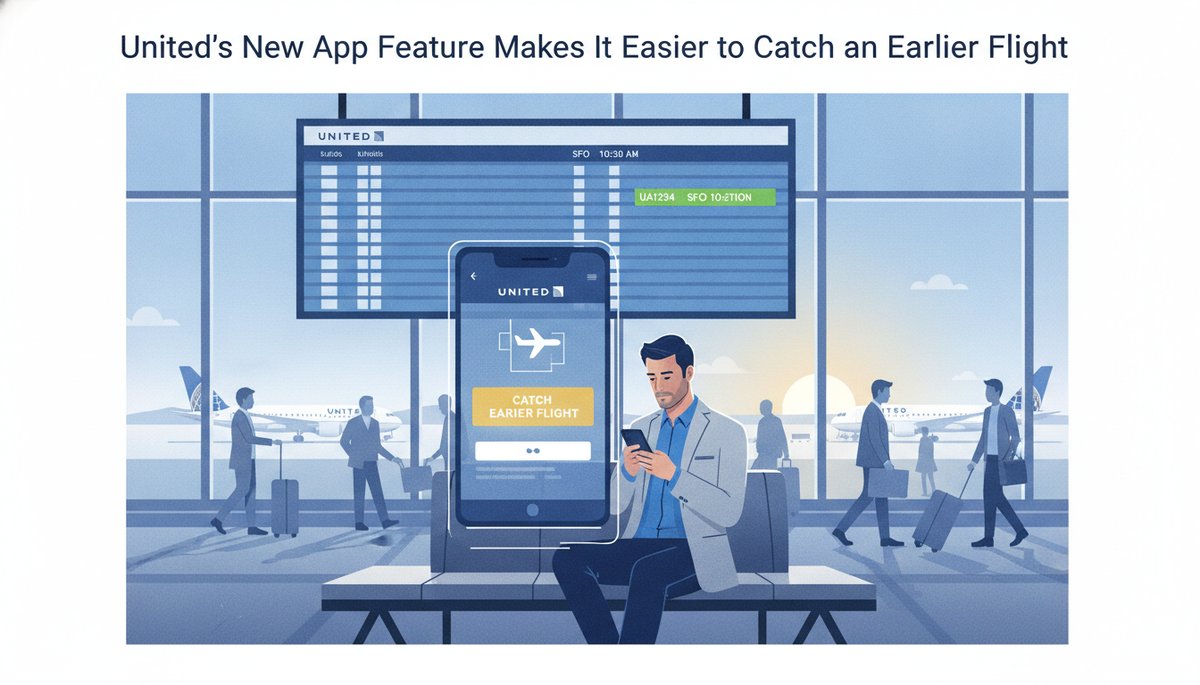 United's New App Feature Makes It Easier to Catch an Earlier Flight